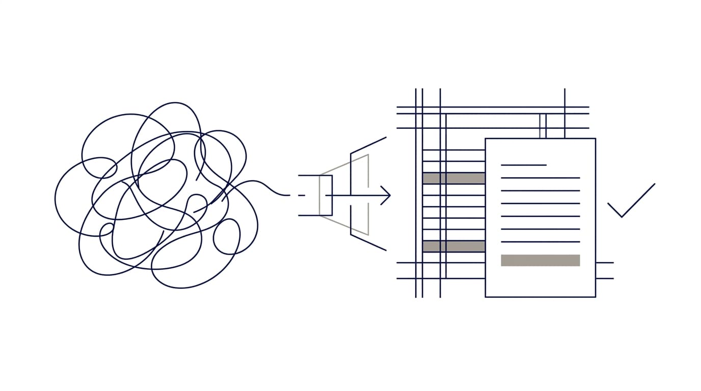 A diagram turning operational worries into a structured estimate