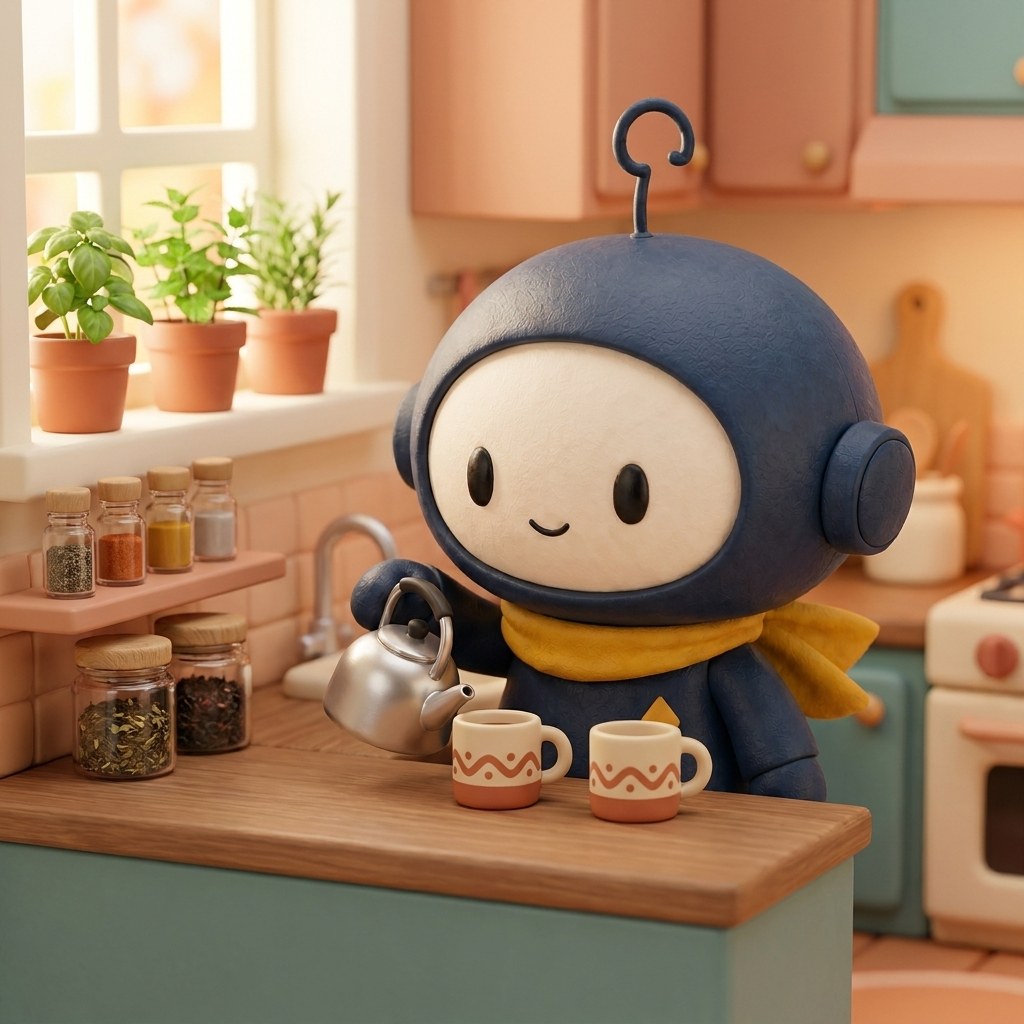 IPRO-kun Making a snack