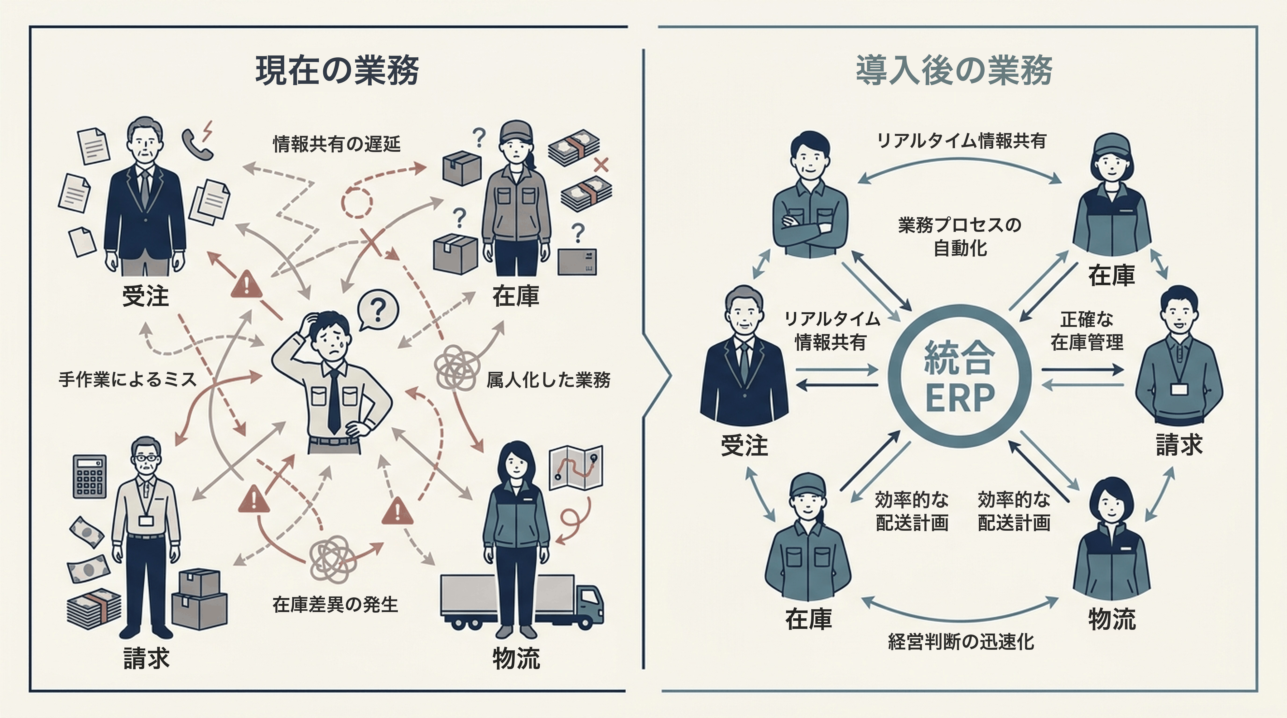 oroshi-kanban AS-IS / TO-BE comparison